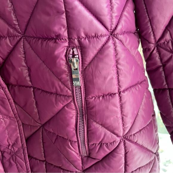 Steve Madden Women's Plum Fleece-Trim Puffer Quilted Coat, Medium New - Picture 7 of 10